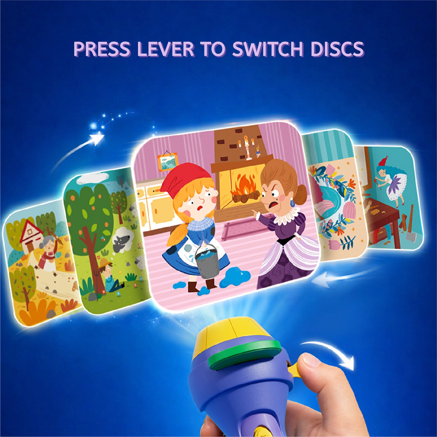 Mideer Story Projector Flashlight - 6 Discs, 48 Scenes