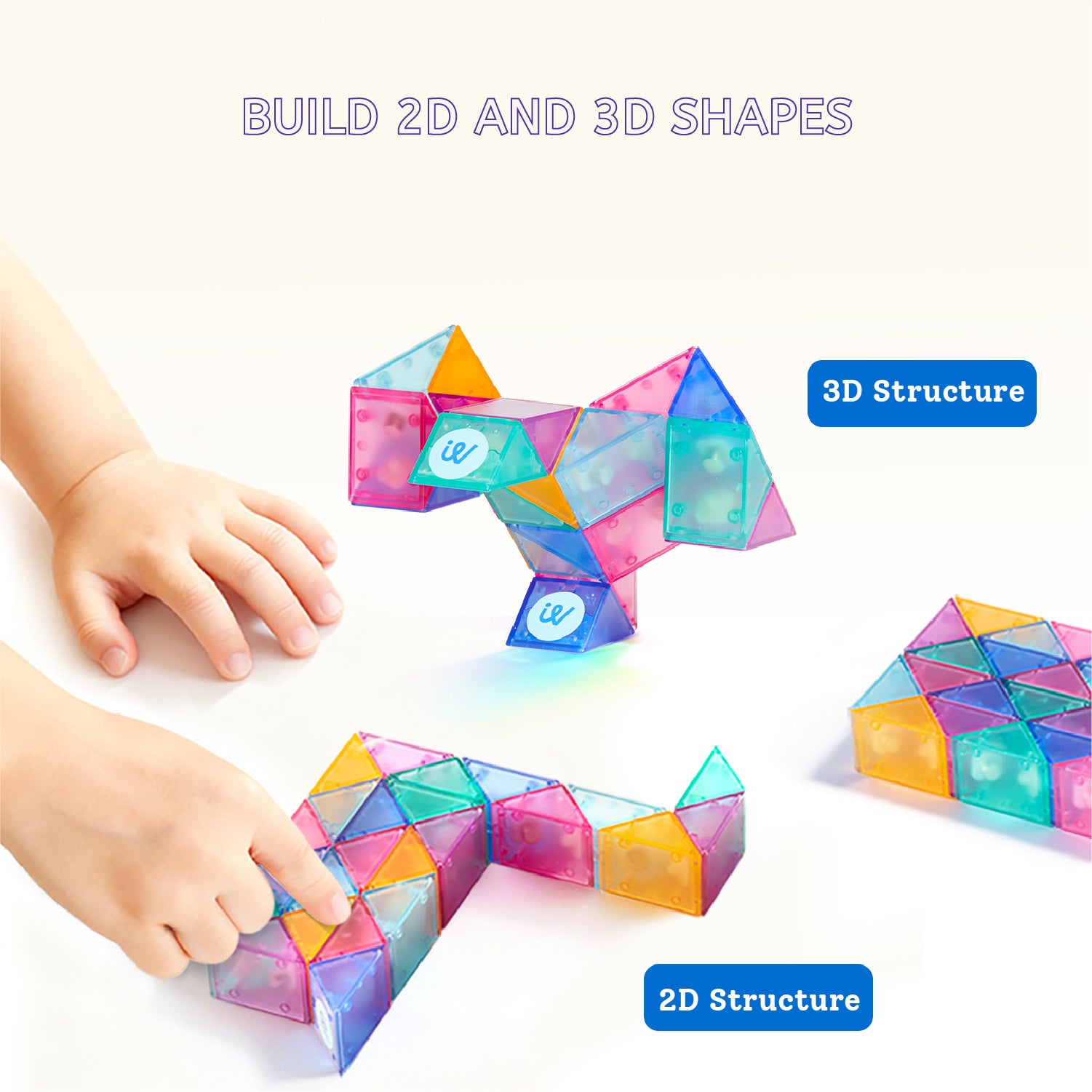 Mideer Twist Ruler Puzzle Set - 24 Segments, 48 Challenges