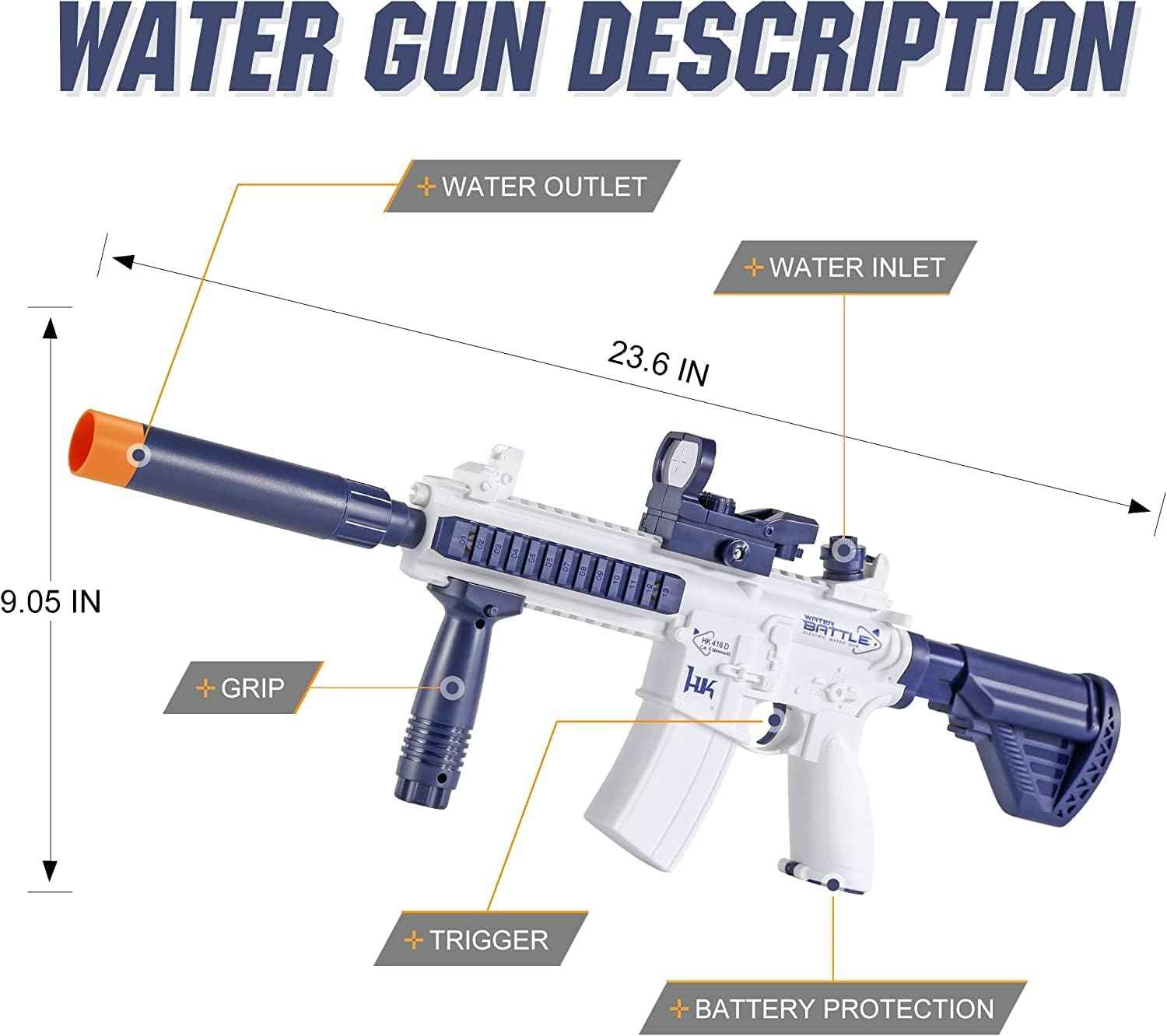M416 Electric Water Launcher Gun Toy