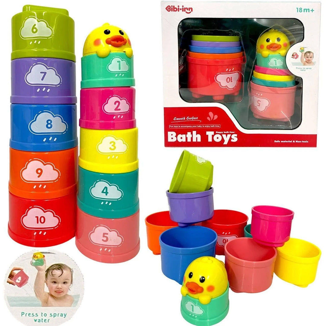 10-Piece Baby Bath Toys Set for Toddlers: Safe & Fun Water Play