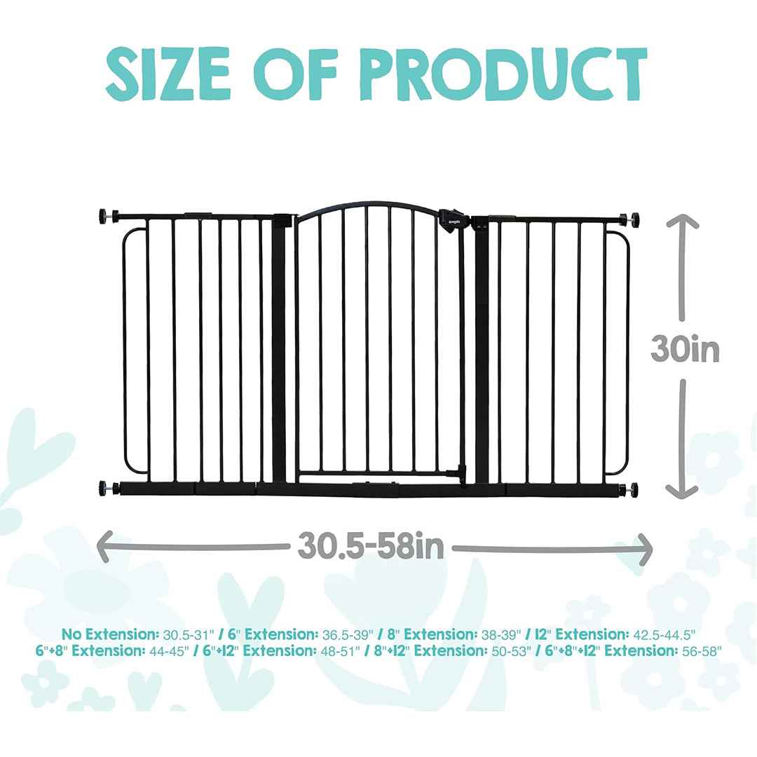 Regalo Home Accents Super Wide - Baby Safety Gate - Toyspry