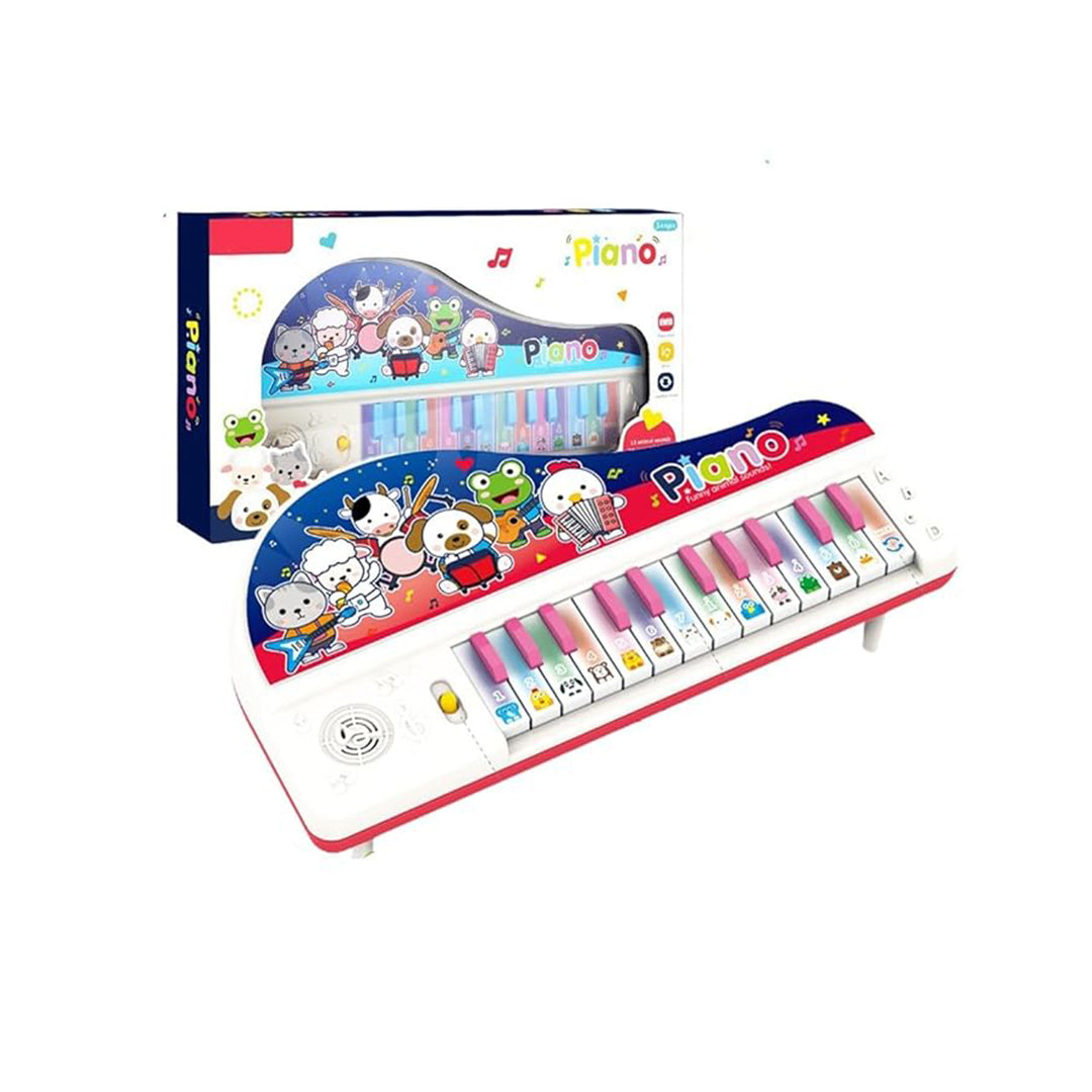 2-Mode Kids Piano Keyboard with Animal Sounds -  Musical Toy for Toddlers and Preschoolers