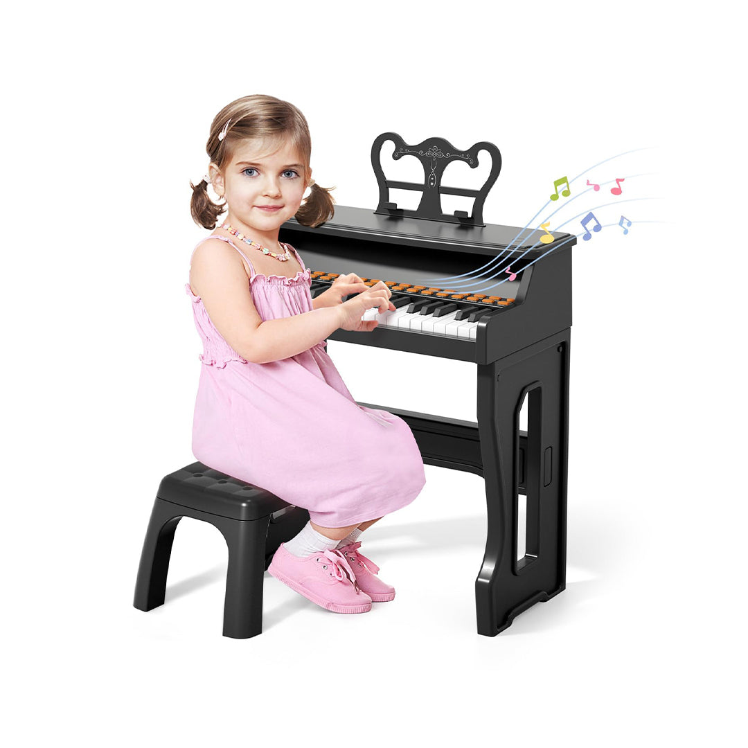 37-Key Kids Piano - 2-in-1 Musical Toy with Mic - Toyspry
