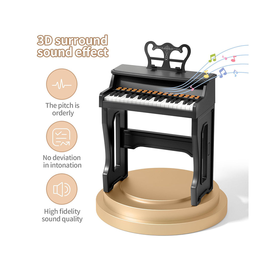 37-Key Kids Piano - 2-in-1 Musical Toy with Mic