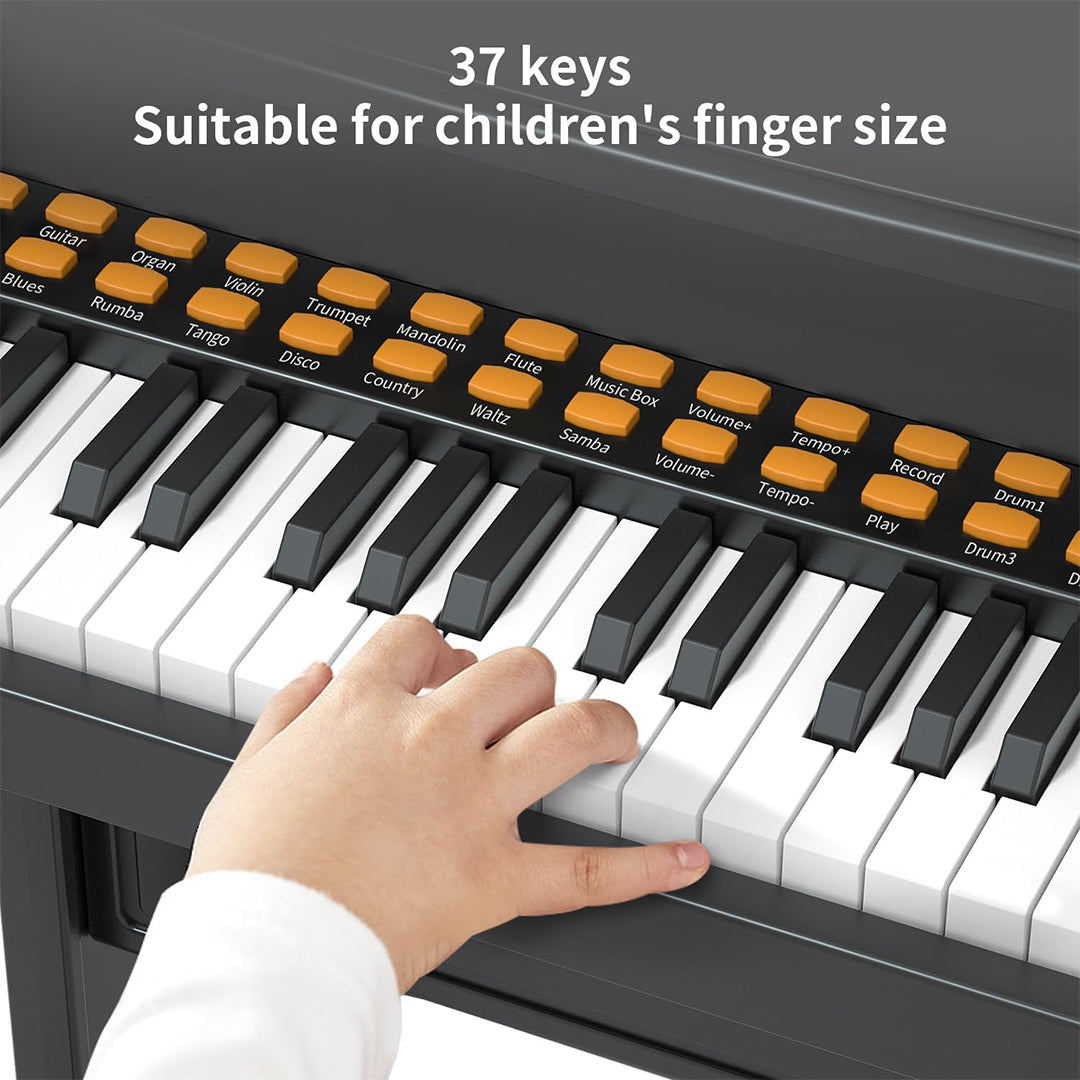 37-Key Kids Piano - 2-in-1 Musical Toy with Mic