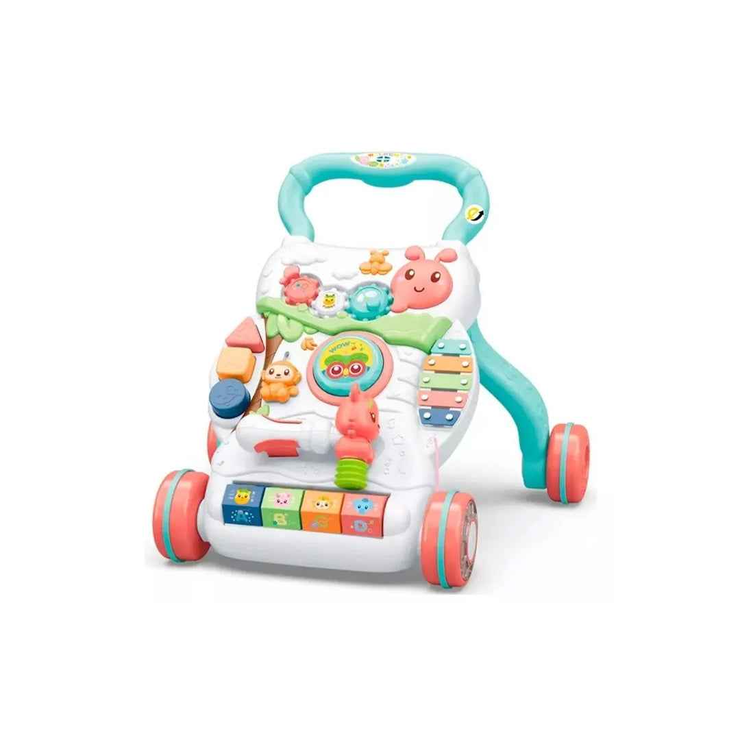 2-in-1 Baby Learning Walker - Musical & Light-Up Toy - Toyspry