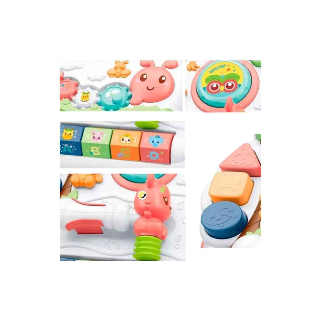 2-in-1 Baby Learning Walker - Musical & Light-Up Toy - Toyspry