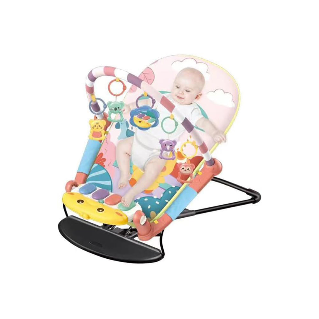 2-in-1 Newborn Play Mat & Activity Gym - Musical Kick Piano - Toyspry