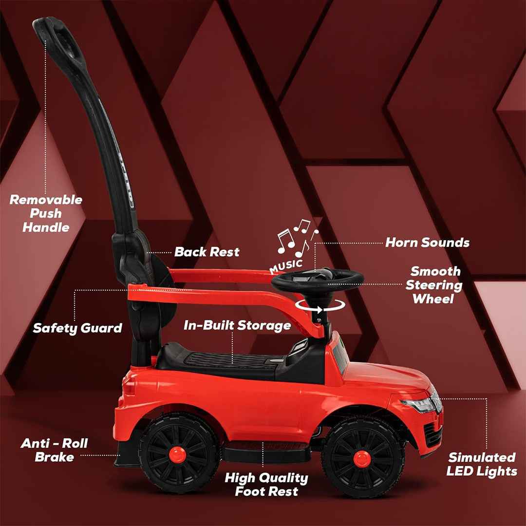 لعبة ليتل أنجل القابلة للدفع - لعبة تويستر للأطفال الصغار باللون الأحمر