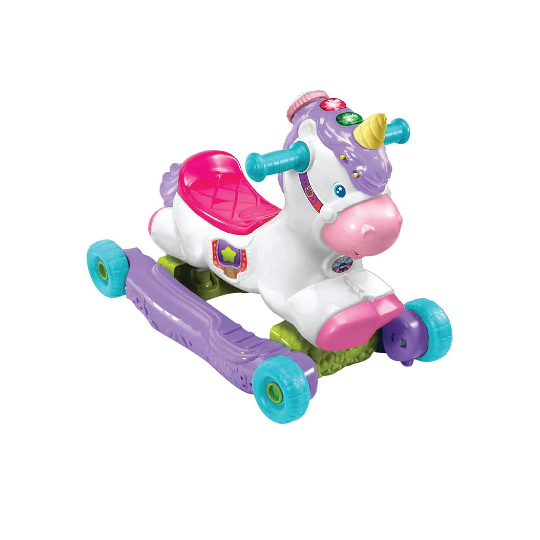 VTech Rock & Ride Unicorn | 2-in-1 Interactive Learning Toy for Toddlers