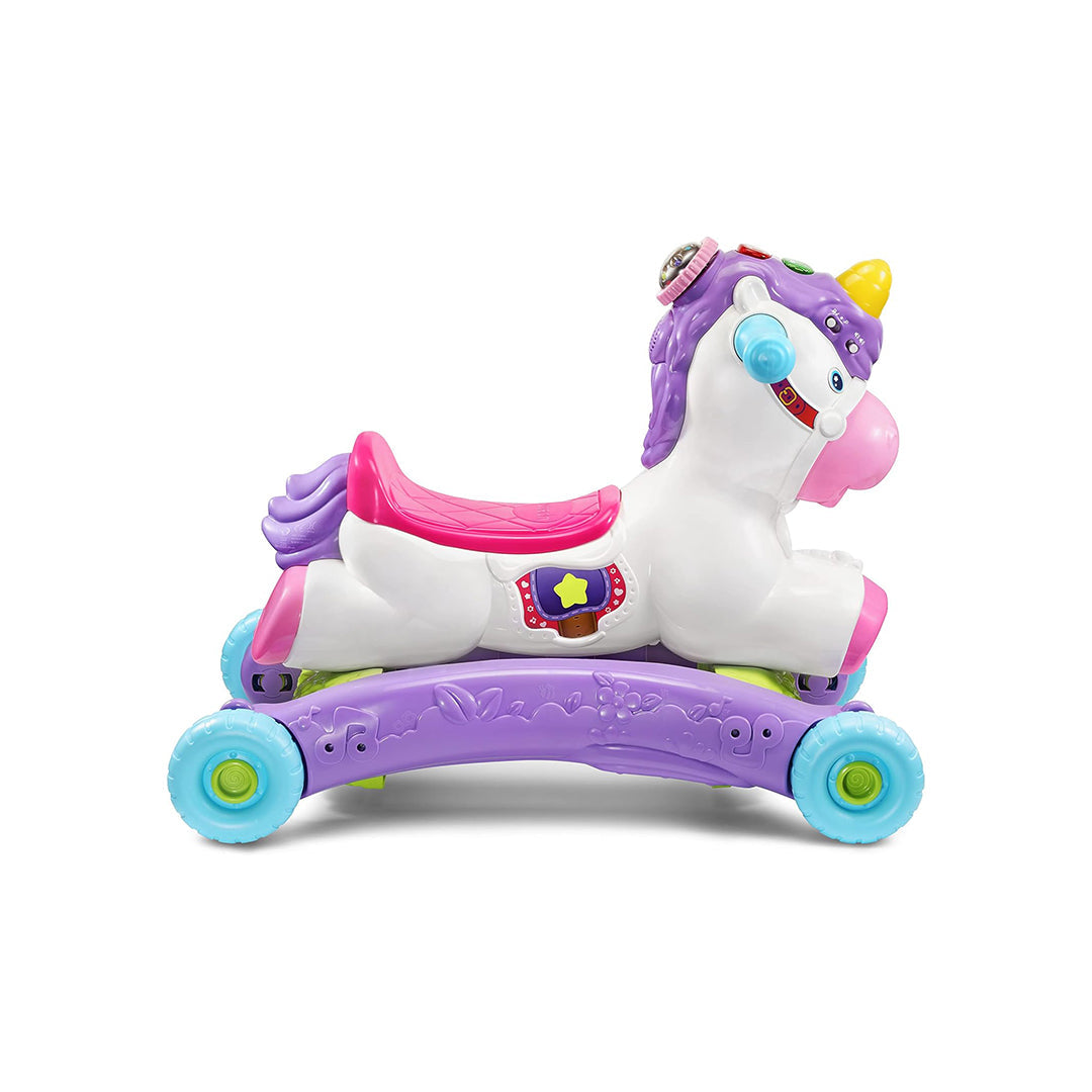 VTech Rock & Ride Unicorn - 2-in-1 Toddler Ride-On Toy - Toyspry
