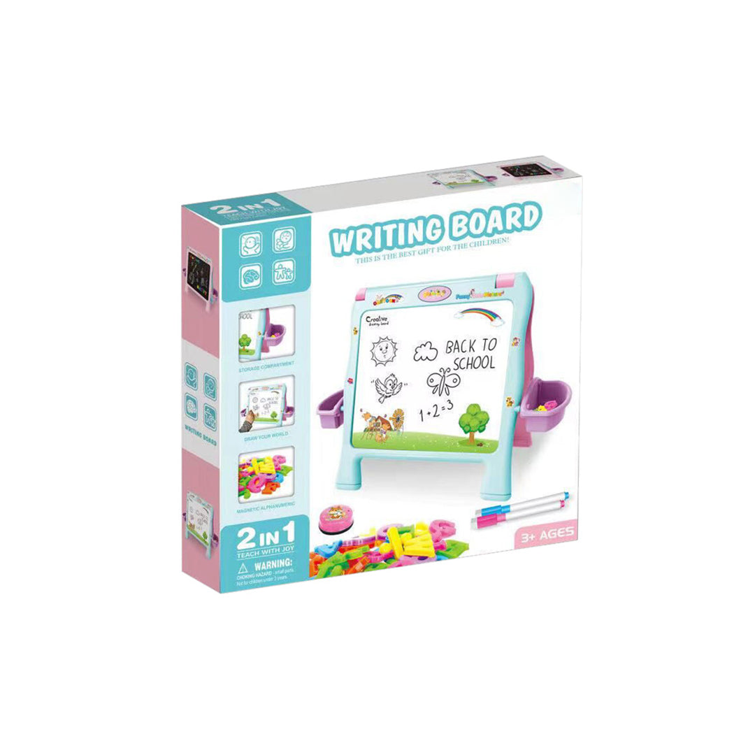 2-in-1 Magnetic Writing & Drawing Board for Kids - Toyspry