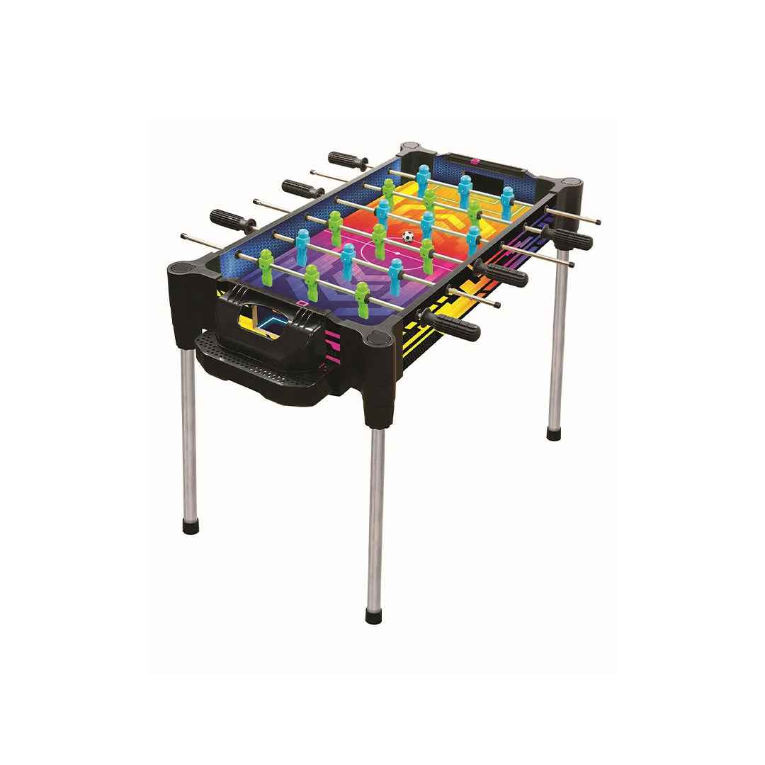 AMBASSADOR 2-in-1 Reversible Football & Hover Puck Air Hockey Table | Educational Toy for Kids