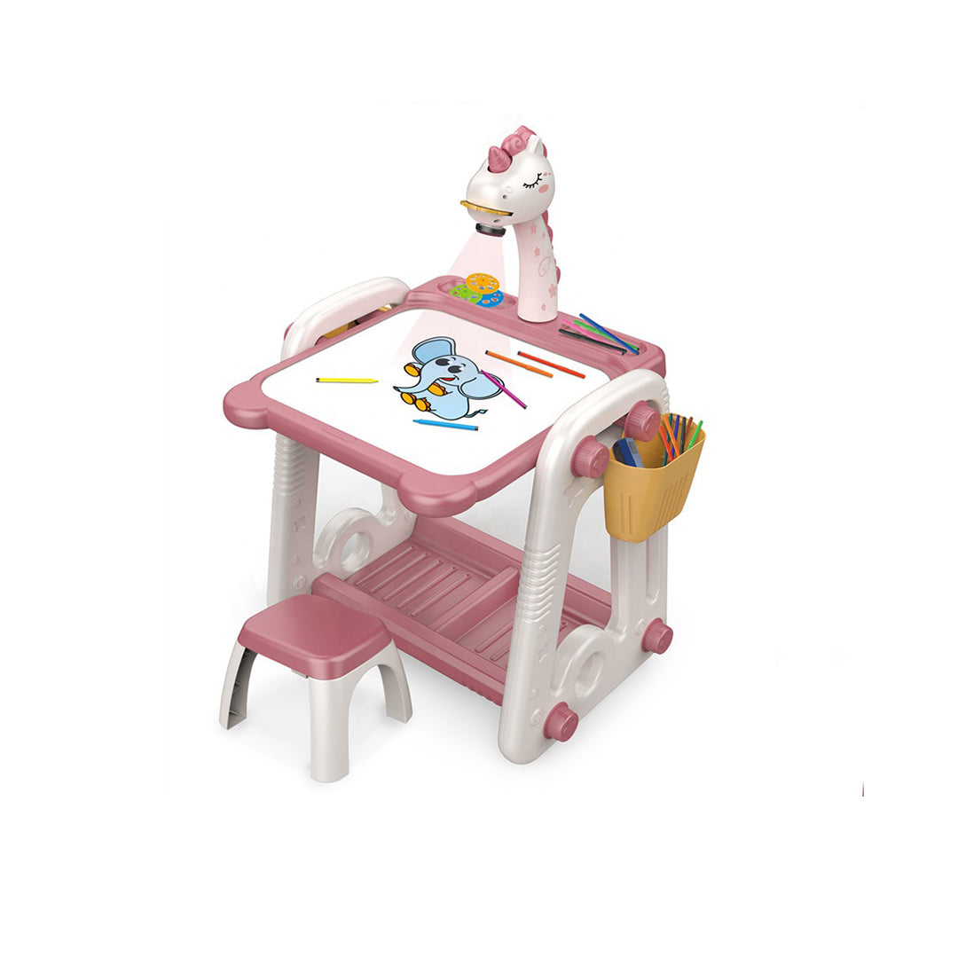 3-in-1 Educational Drawing Table | Musical Projection & Painting Easel Toy