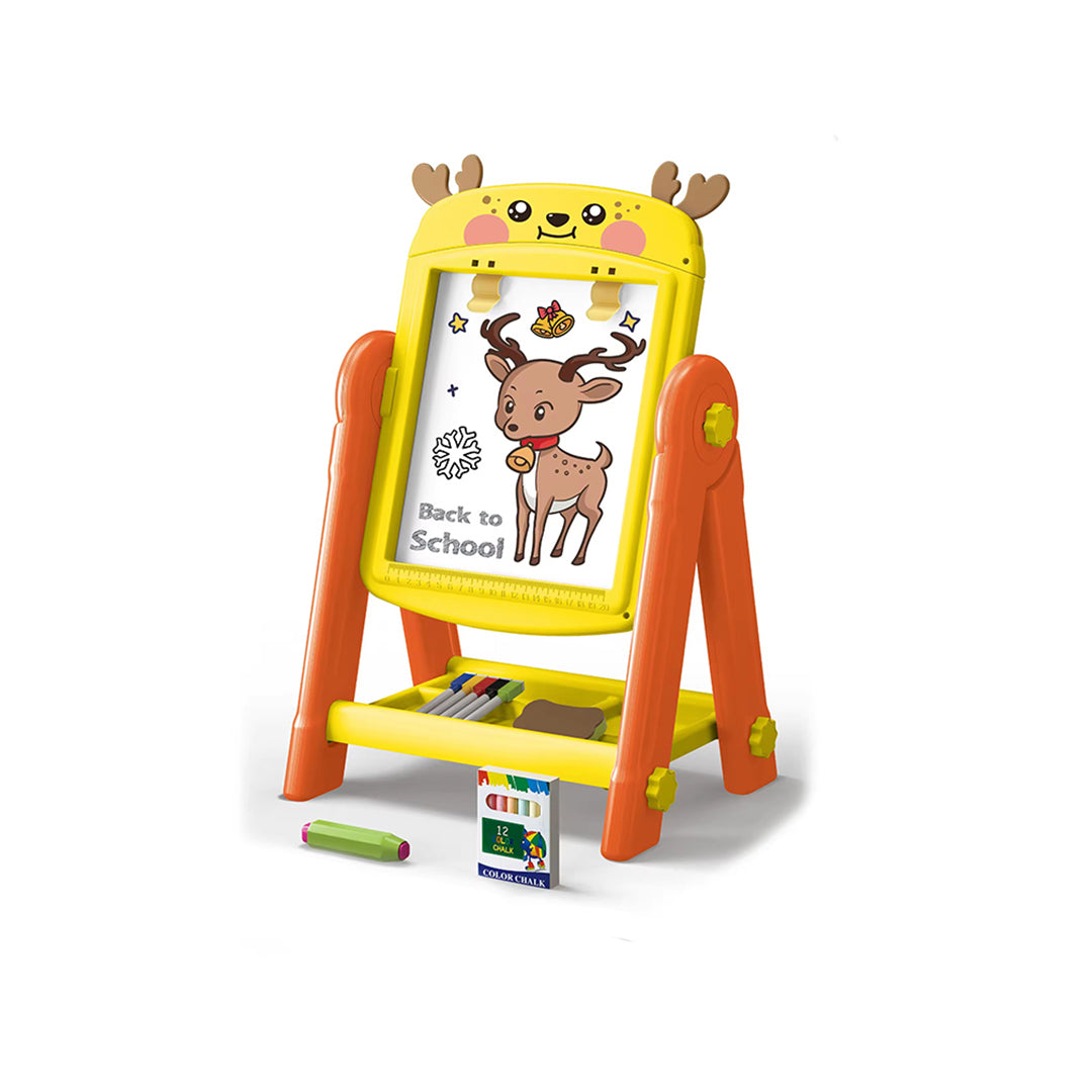 3-in-1 Kids Learning Easel with Drawing Board