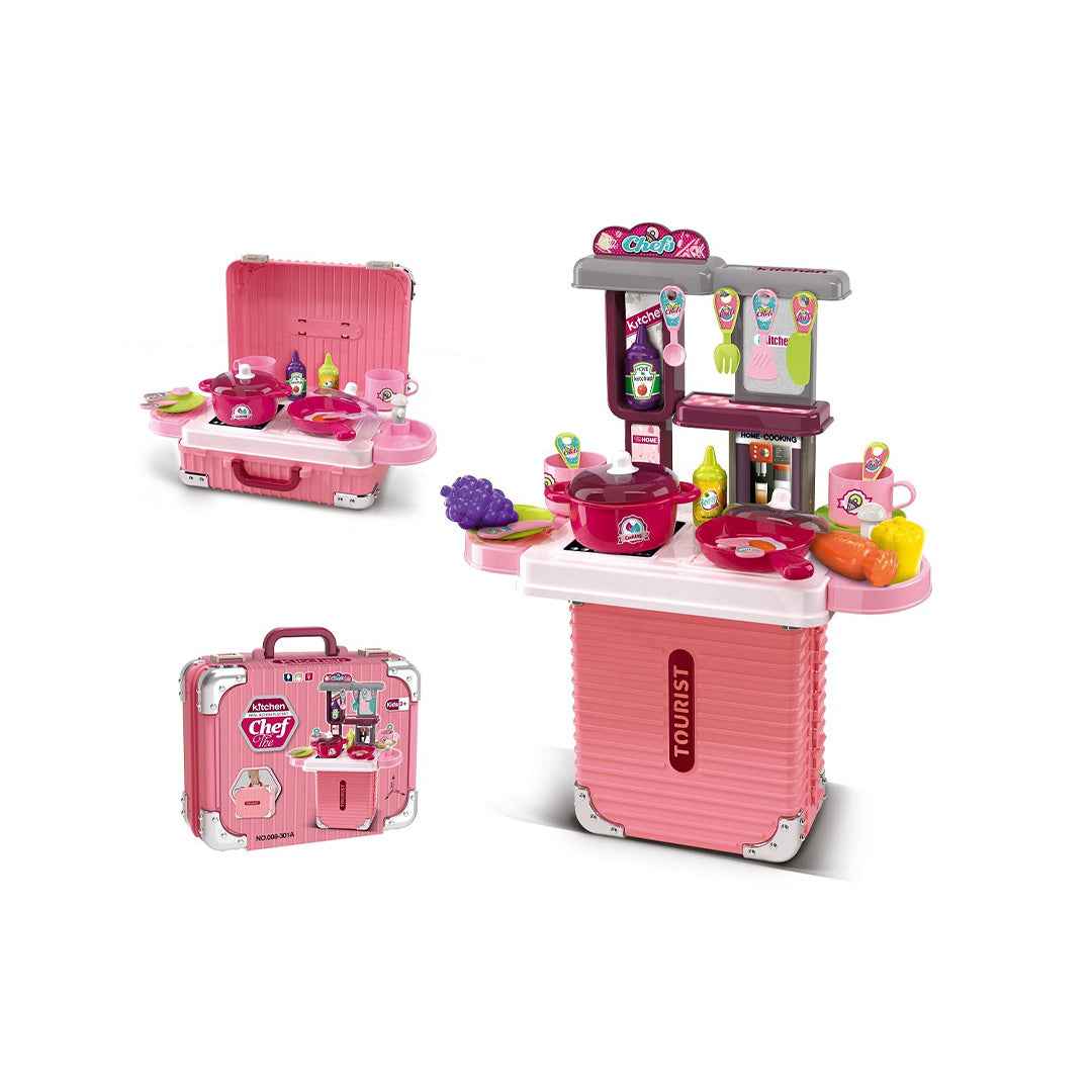 33-Piece Kitchen Set for Kids with Portable Trolley Carry Case (Copy)
