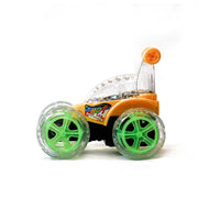 360° Rotating Stunt Radio Control Car - Transparent RC Stunt toy cars for kids