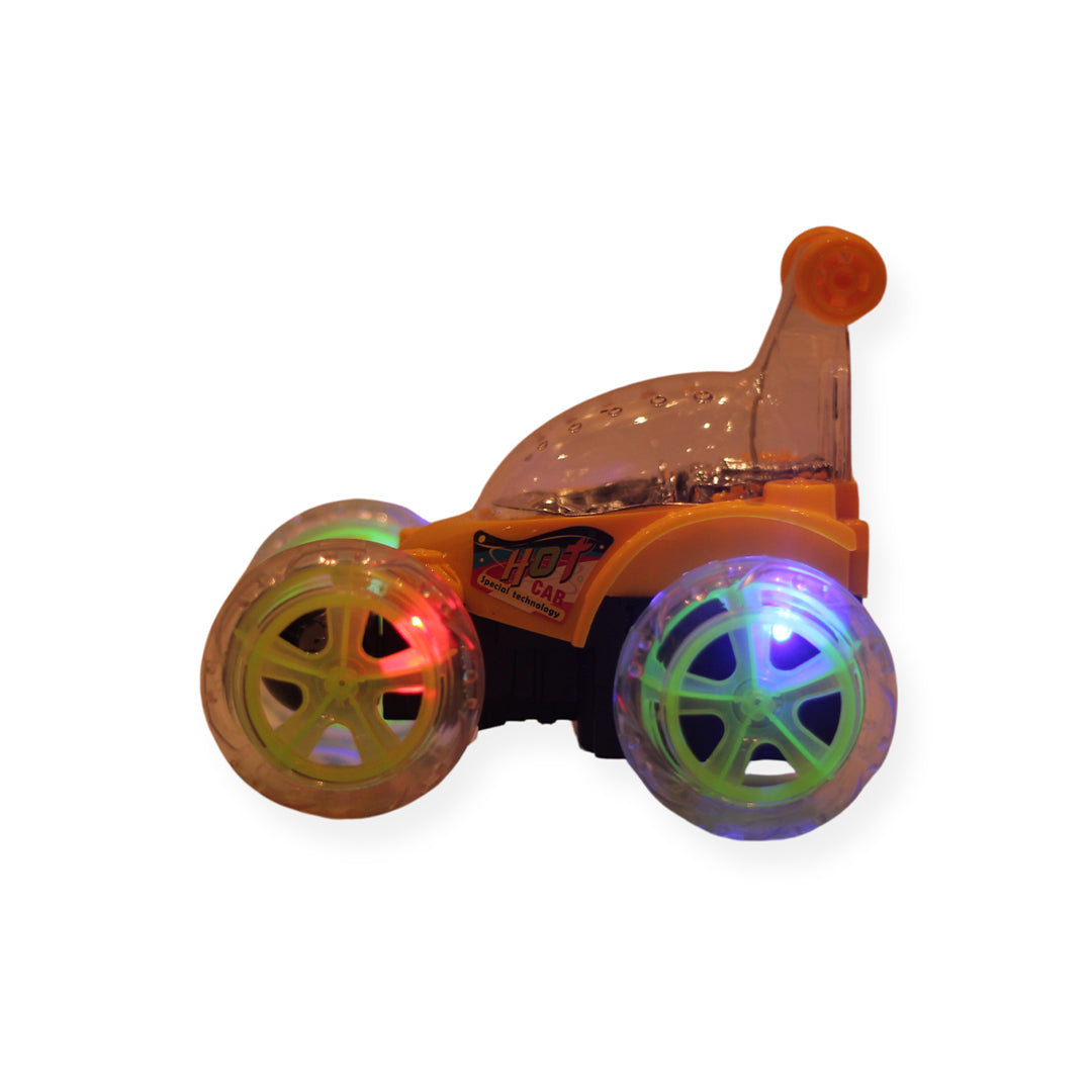 Transparent 360° Rotating RC Stunt Car - Toyspry