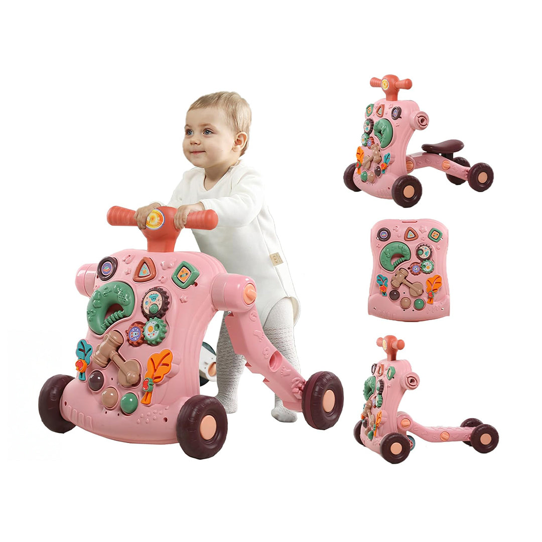 4-in-1 Baby Push Walker, Assemble as Scooter, Balance Bike.