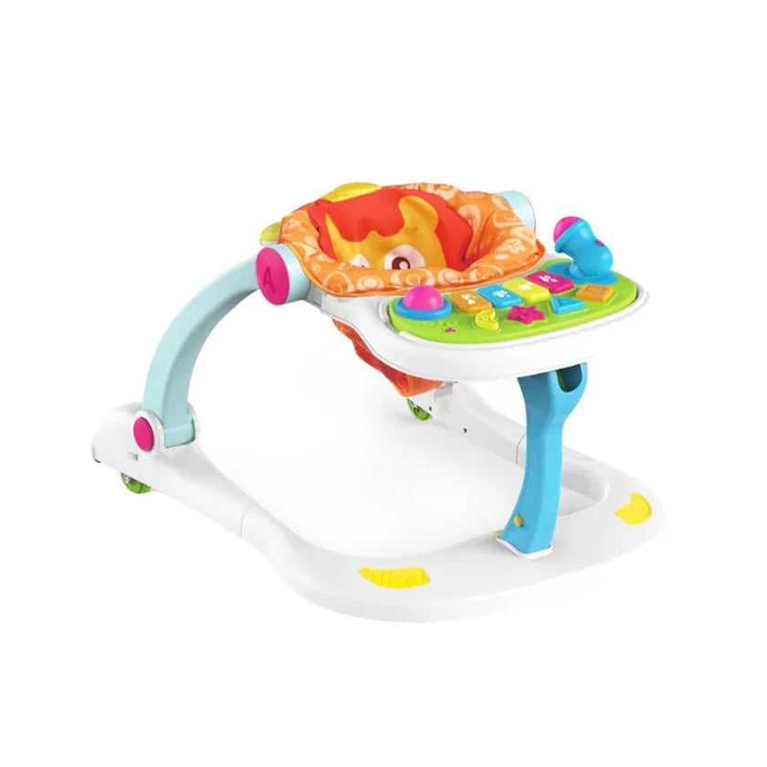 Huanger - 4-in-1 Baby Walker Toys with Light & Music Activity Panel for First Steps