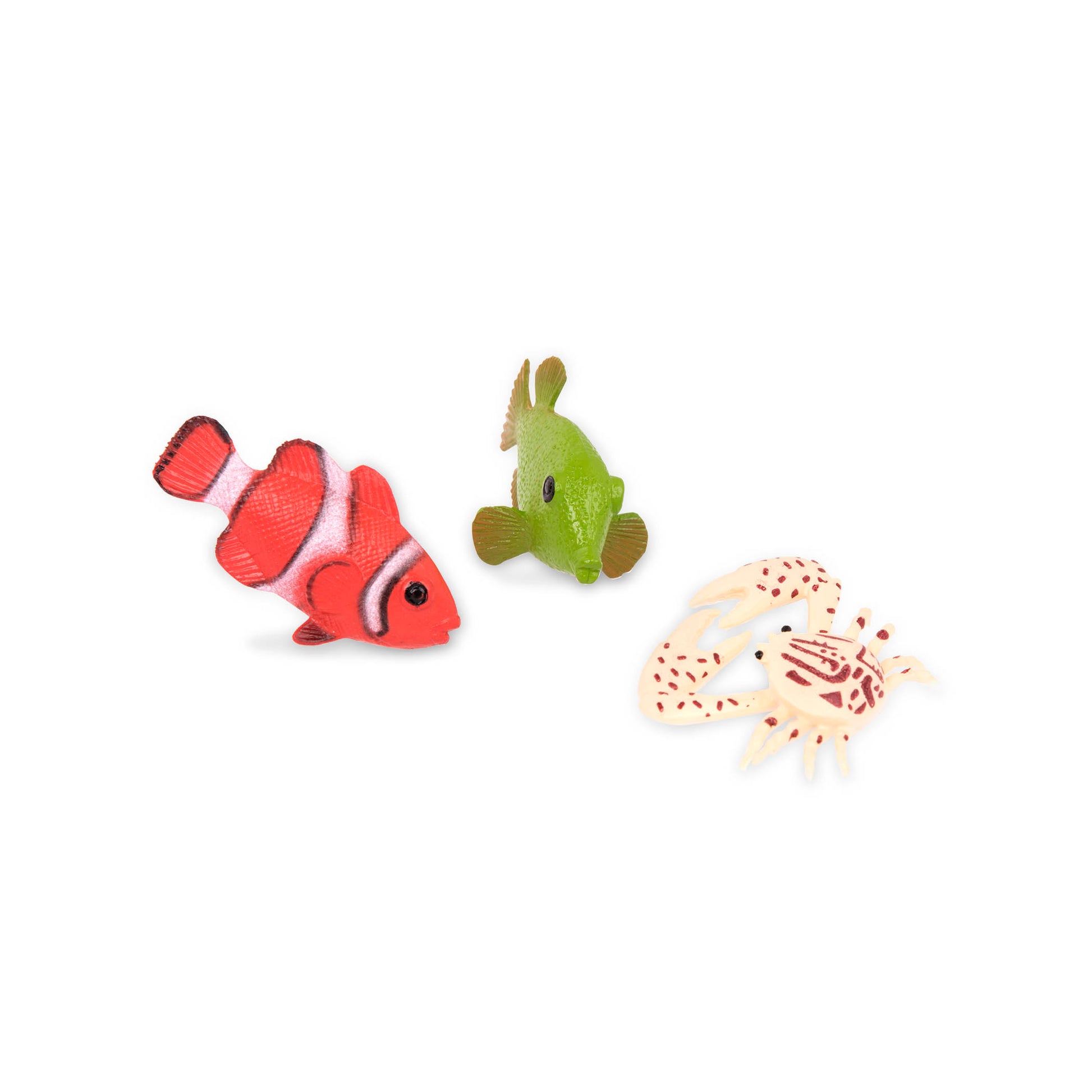 Terra Tropical Fish & Crabs in a Tube - 60 Piece Miniature Sea Animal Toy Set