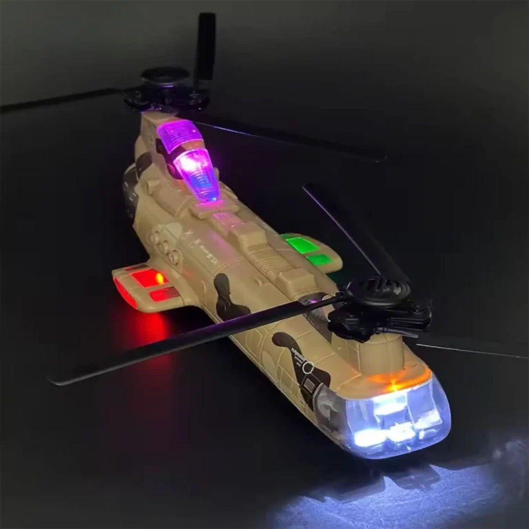 Army Helicopter Toy with Tank - Military Helicopter Playset for Kids