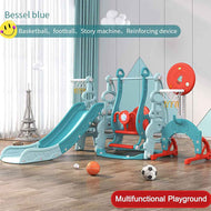 6-in-1 Kids Climber Slide Playset