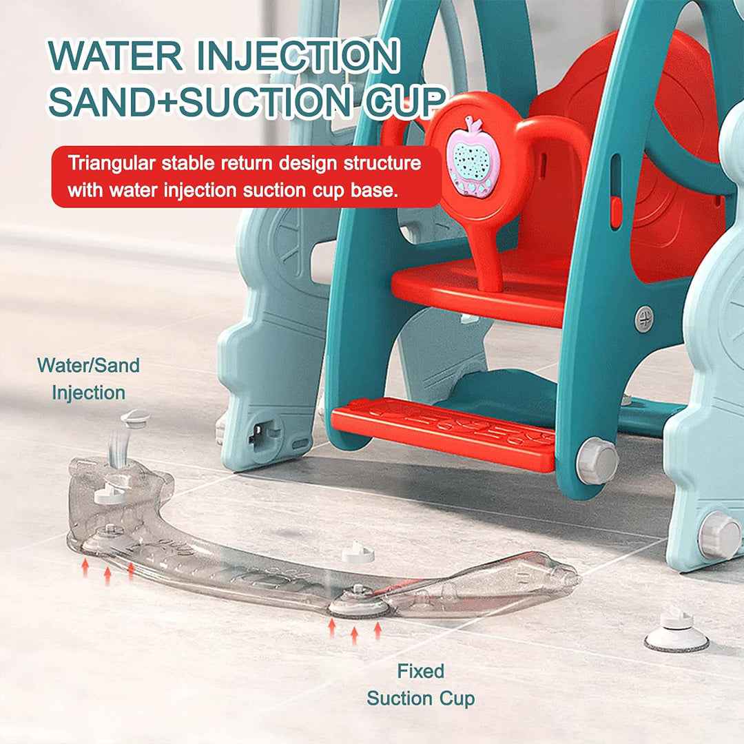 6-in-1 Kids Climber, Slide & Swing - Activity Playset - Toyspry