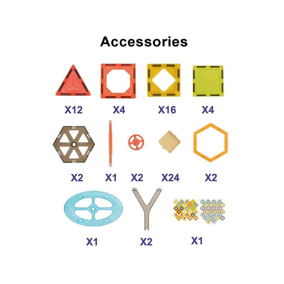 مجموعة مكعبات بناء مغناطيسية من 168 قطعة من Pipeline STEM: لعبة STEM للأطفال المبدعين