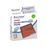 9-Piece Block Puzzle | Portable Brain Teaser & Travel Game