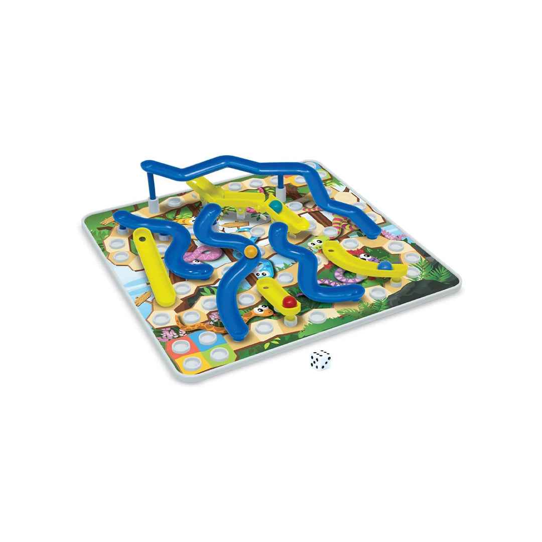 Ambassador 3D Snakes and Ladders Board Game - Classic Educational Set for Kids