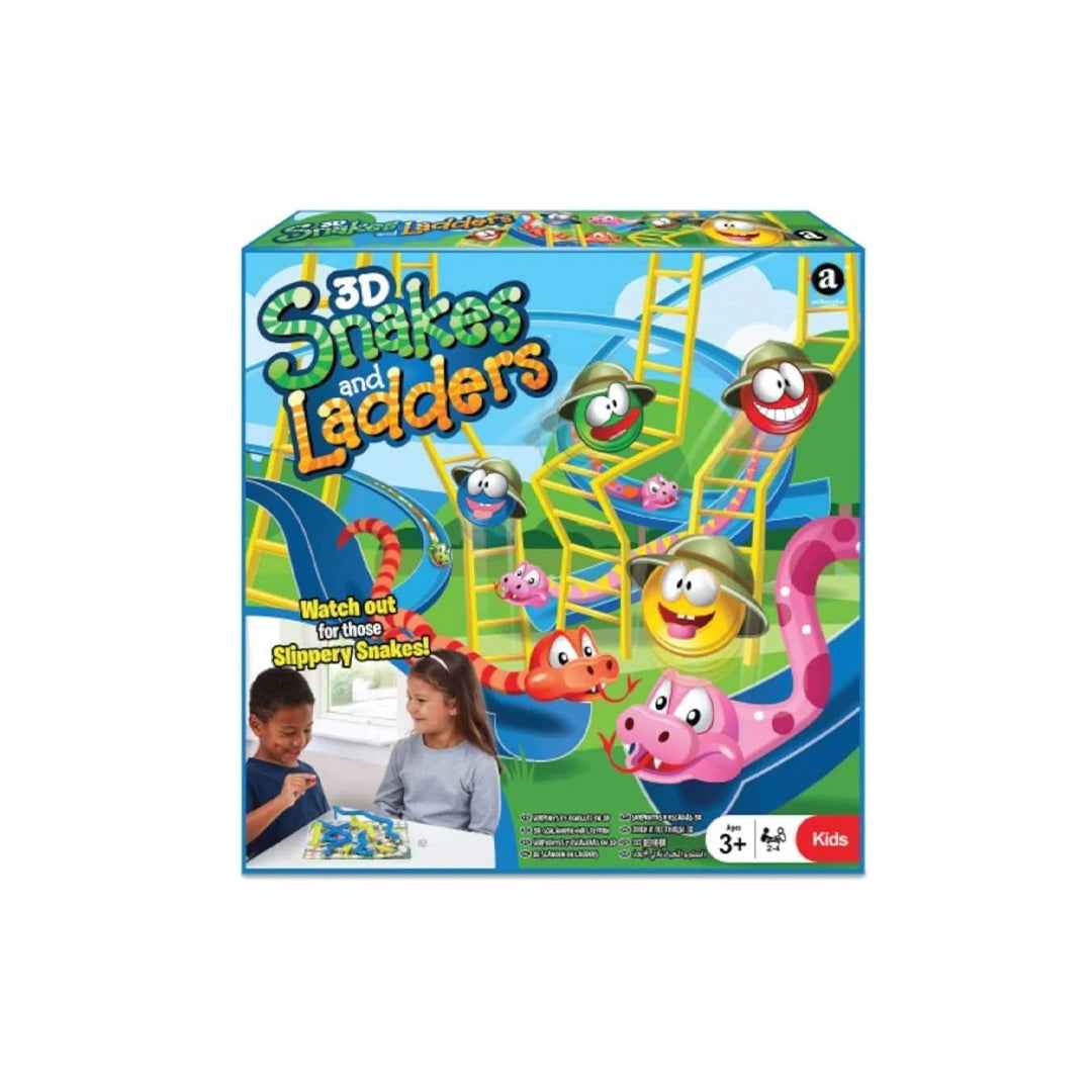 AMBASSADOR 3D Snakes & Ladders Set | Classic Educational Board Game for Kids - Toyspry
