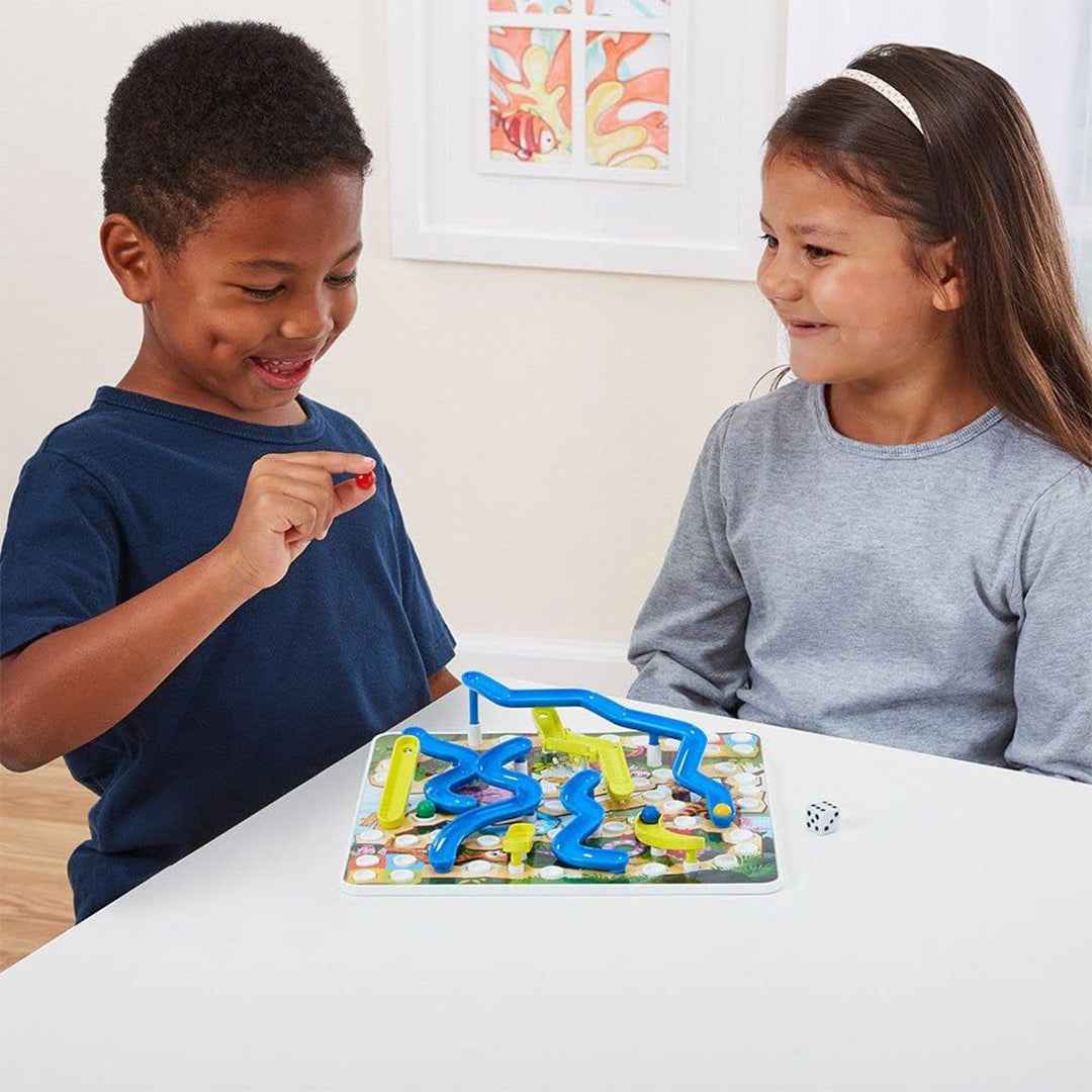 Ambassador 3D Snakes and Ladders Board Game - Classic Educational Set for Kids