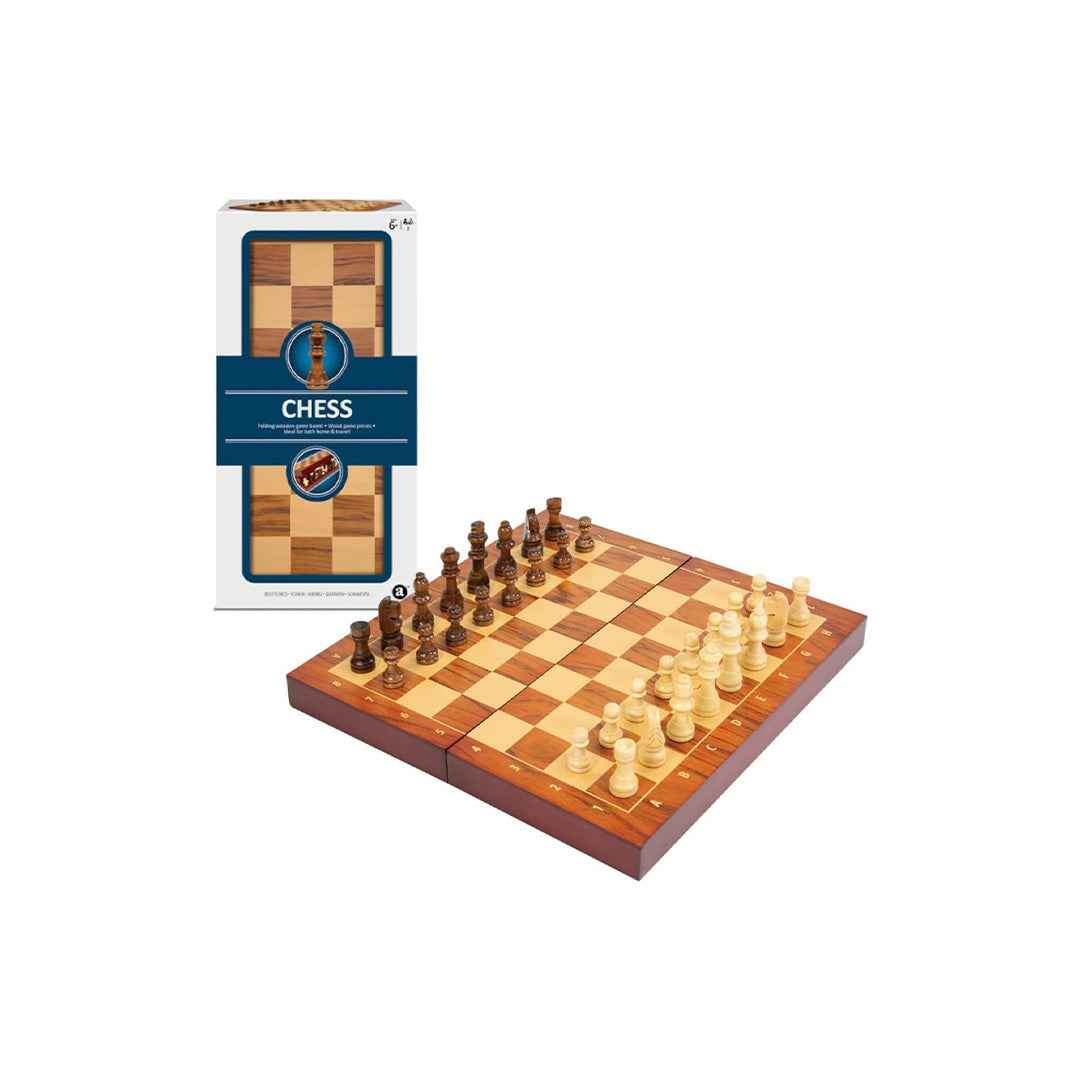 Ambassador Wooden Chess Set - Classic Travel Game for Kids
