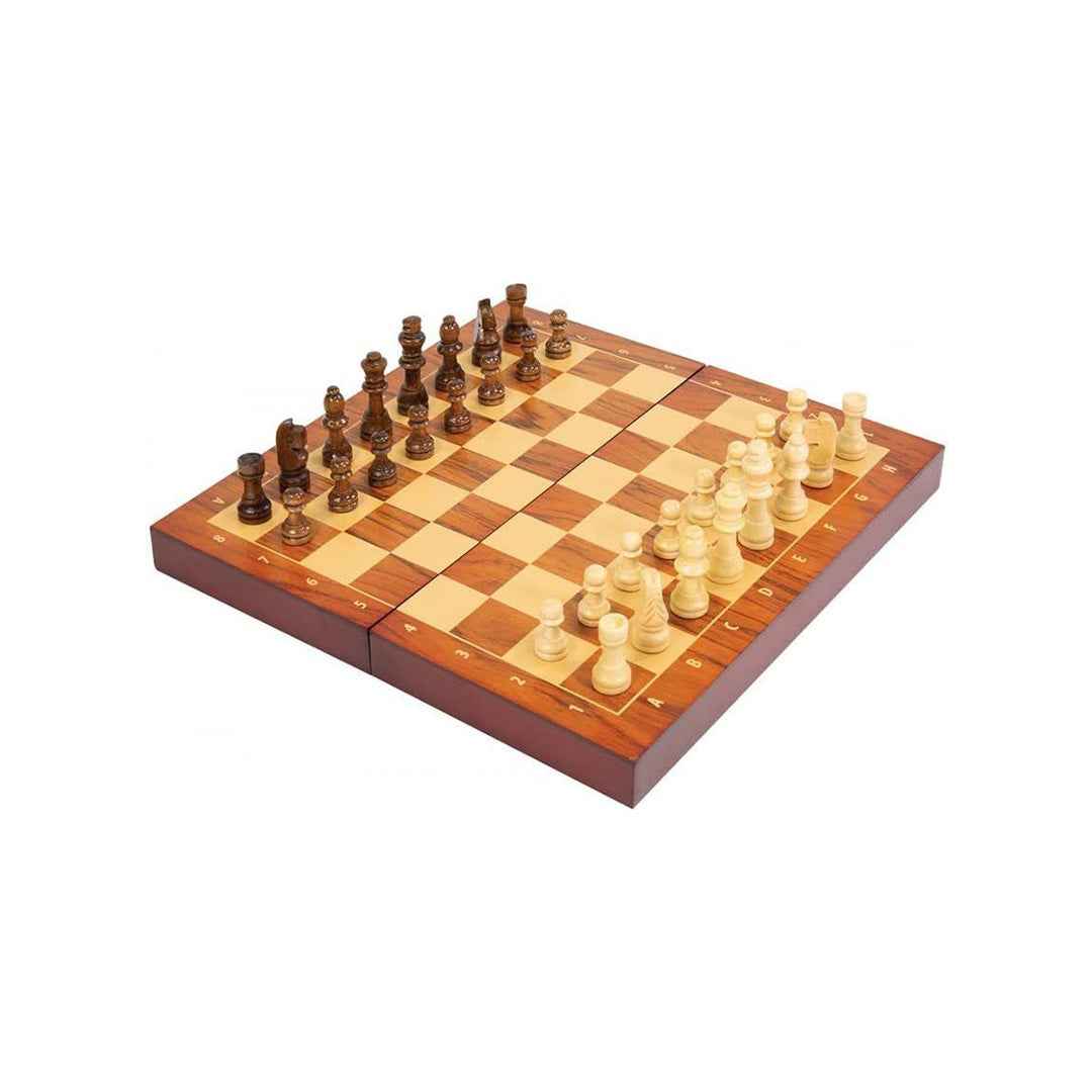 Ambassador Wooden Chess Set | Classic Educational Travel Game for Kids