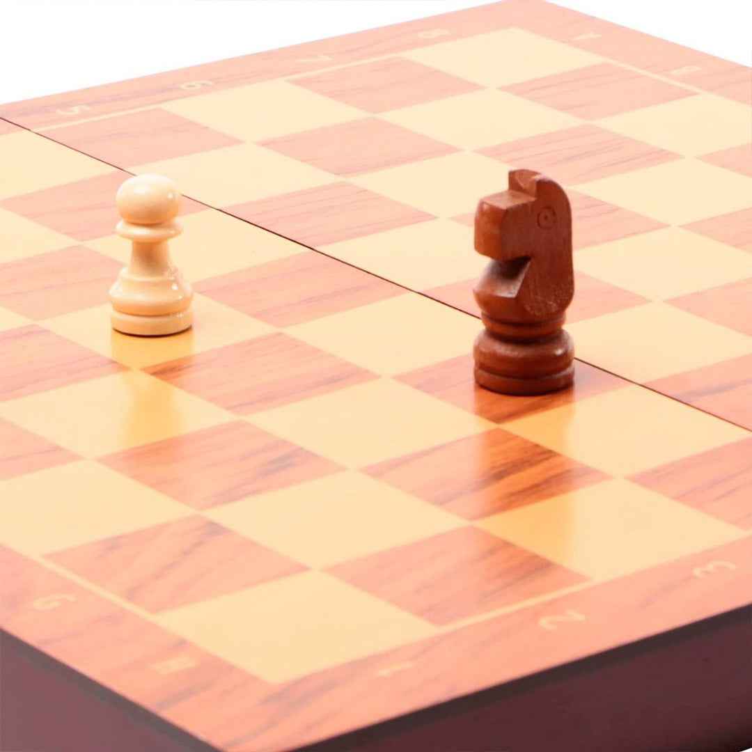 Ambassador Wooden Chess Set - Classic Travel Game for Kids