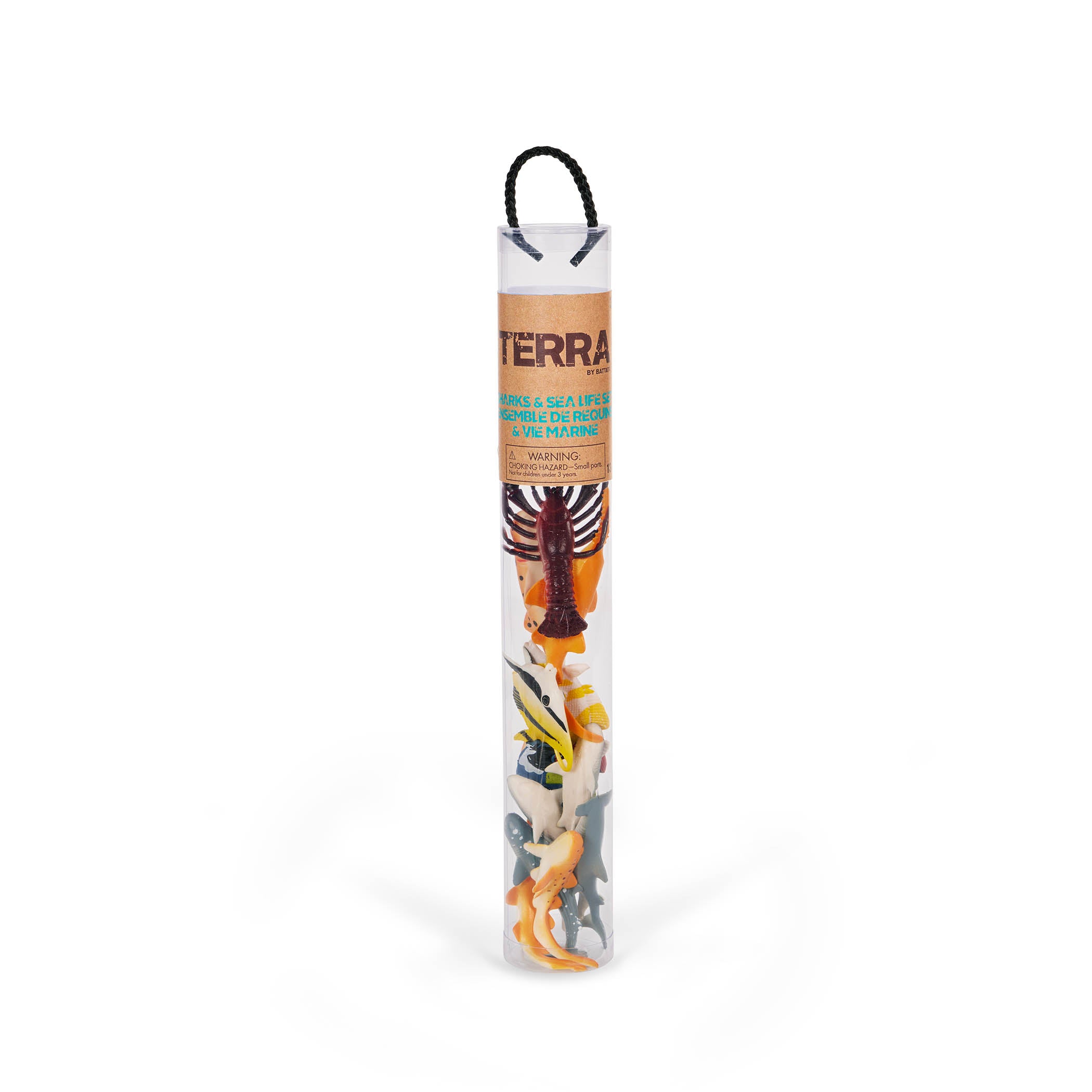 Terra Miniature Sea Animals - 13-Piece Toy Set in Tube - Toyspry