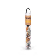 Terra Miniature Wild Animals in a Tube - 12 Piece Animal Figure Set for Kids