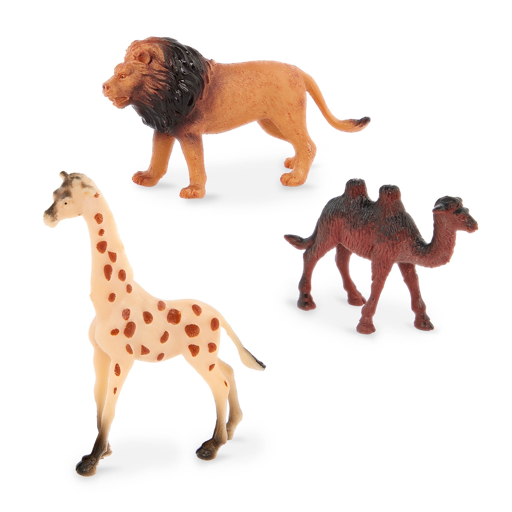 Terra Miniature Wild Animals - 12-Piece Toy Figure Set - Toyspry