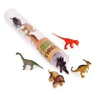 Terra Dinosaurs Playset - 8 Piece Educational Dinosaur Toys for Kids