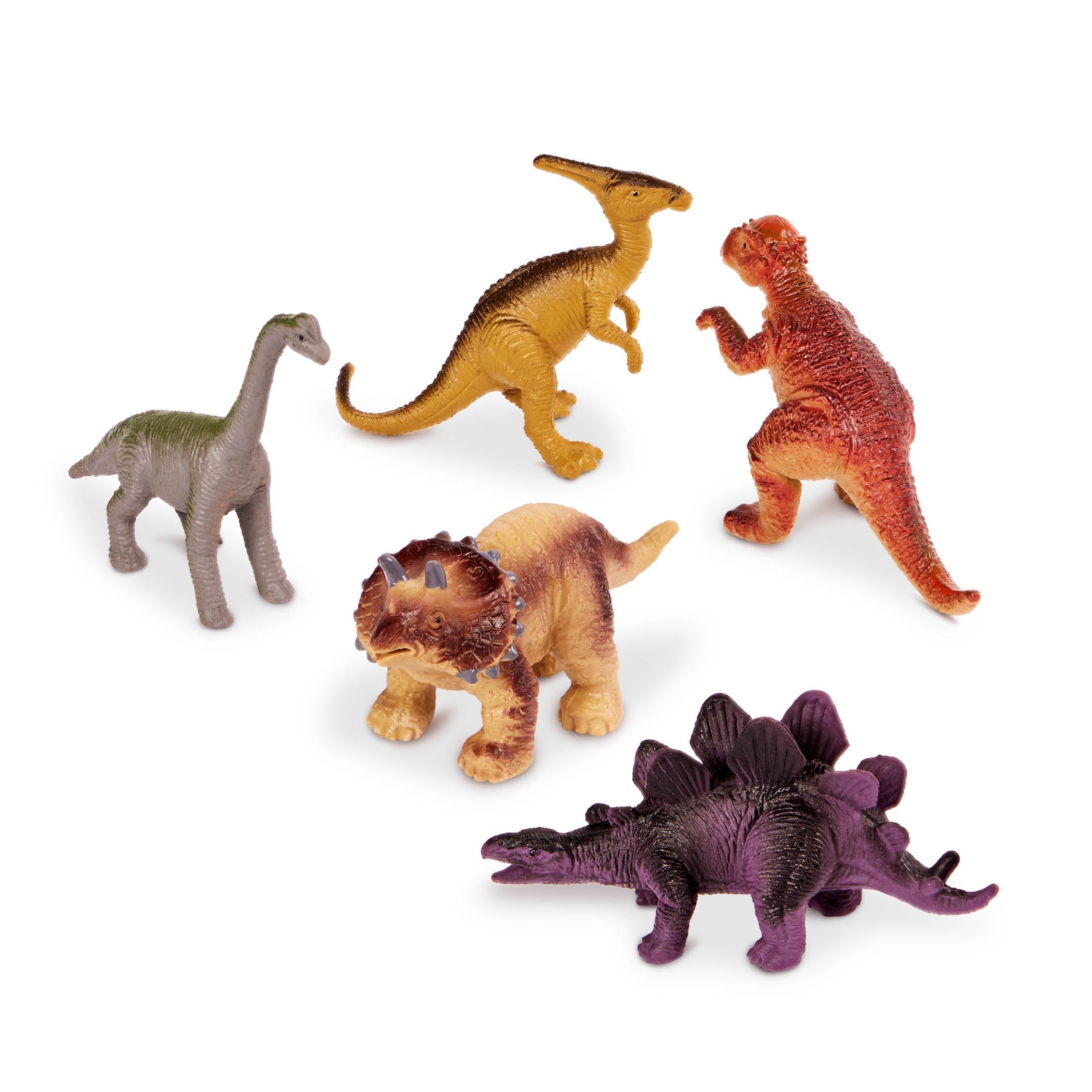 Terra Dinosaurs - 8-Piece Miniature Toy Playset - Toyspry
