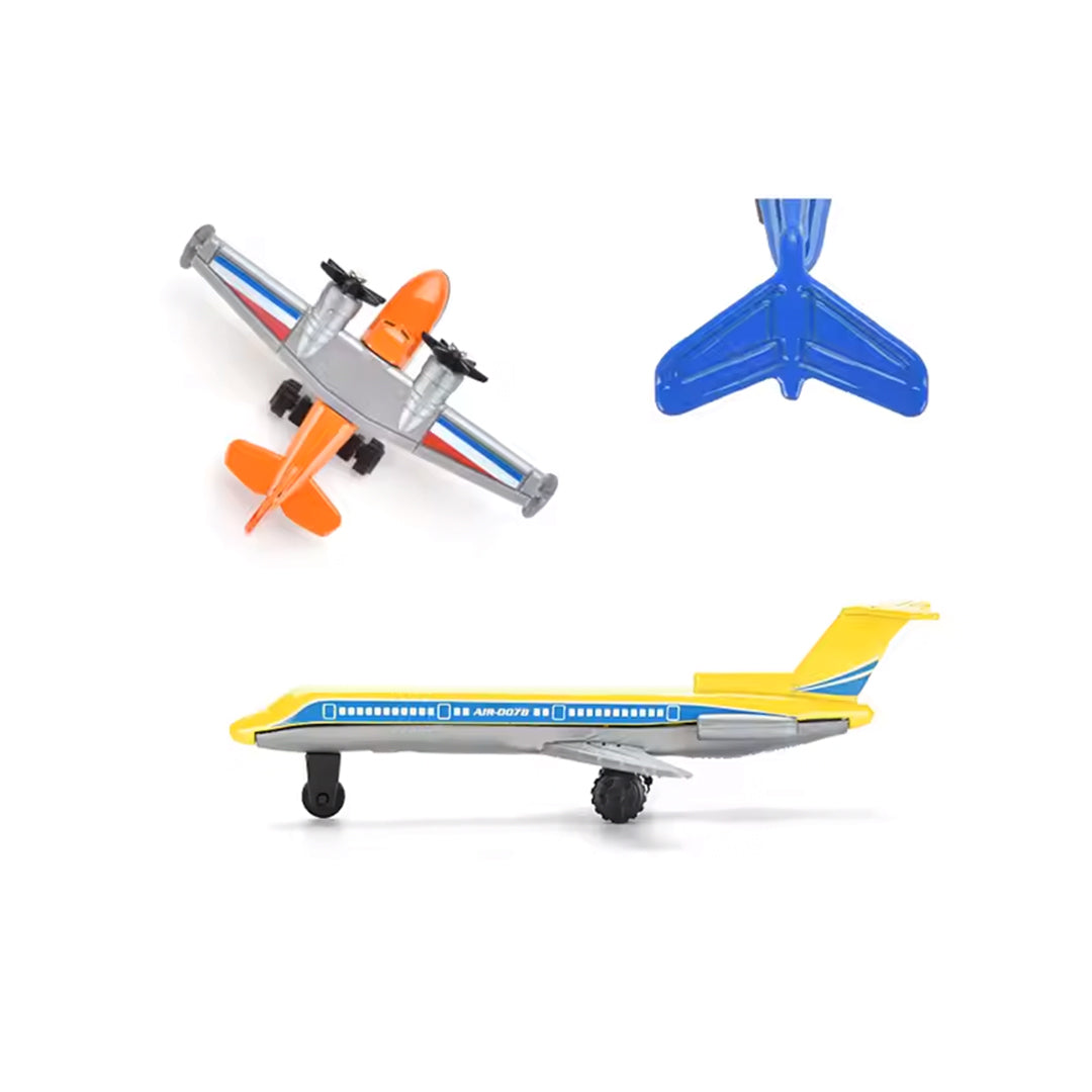 6-Piece Die-Cast Airplane Toy Set - Toyspry
