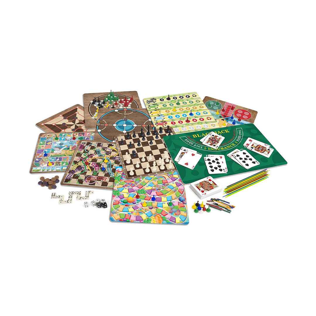 Ambassador 365 Classic Games Collection | Educational Board Game Set - Toyspry