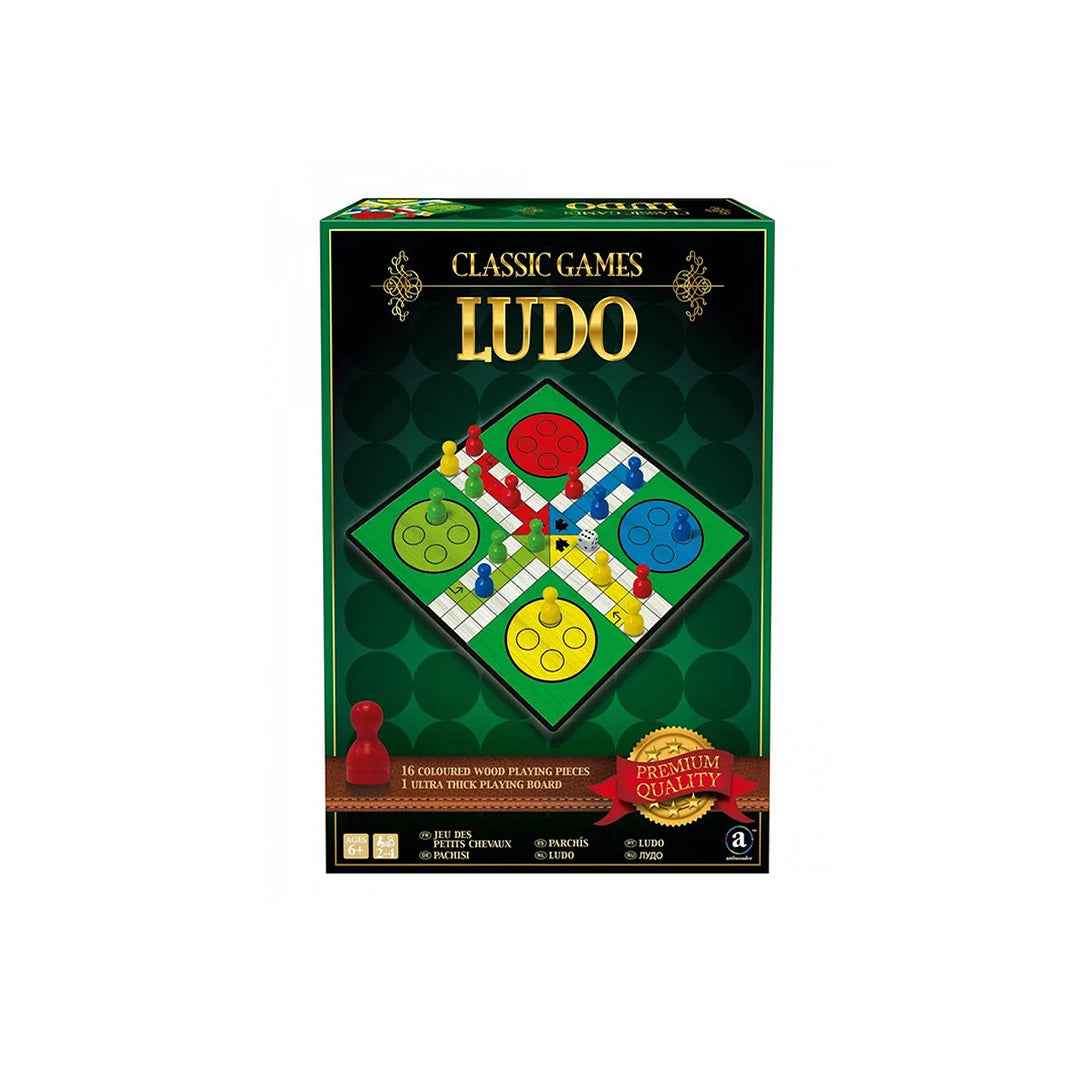 Ambassador Classic Ludo Game | Premium 4-Player Strategy Board Game - Toyspry