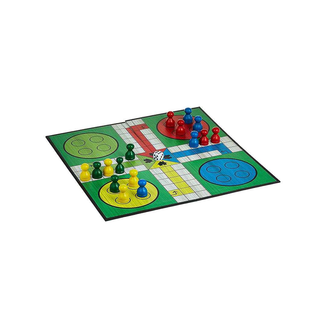 Ambassador Classic Wood Ludo Game | Premium 4-Player Strategy Board Game - Toyspry