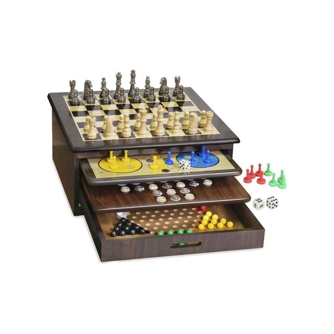 kraftsman Deluxe 10-in-1 Educational Board Games Set - Toyspry