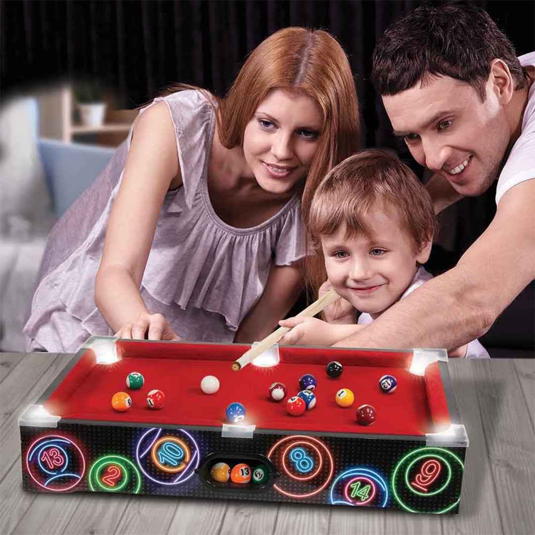 Ambassador Electronic Arcade Pool Table | LED Light-Up Board Game For Kids