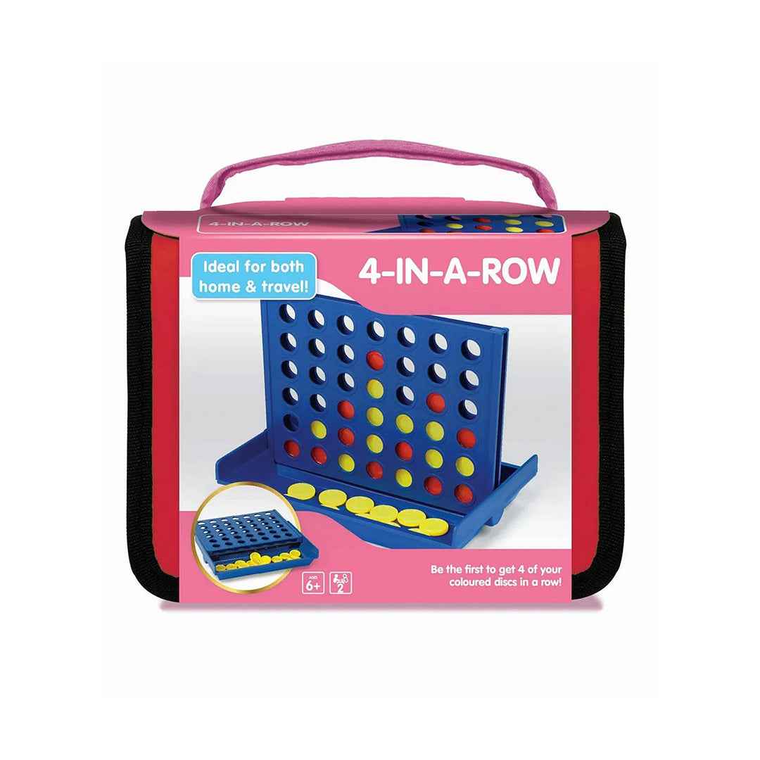 Ambassador Travel 4-in-a-Row Game | Portable Strategy Board Game - Toyspry