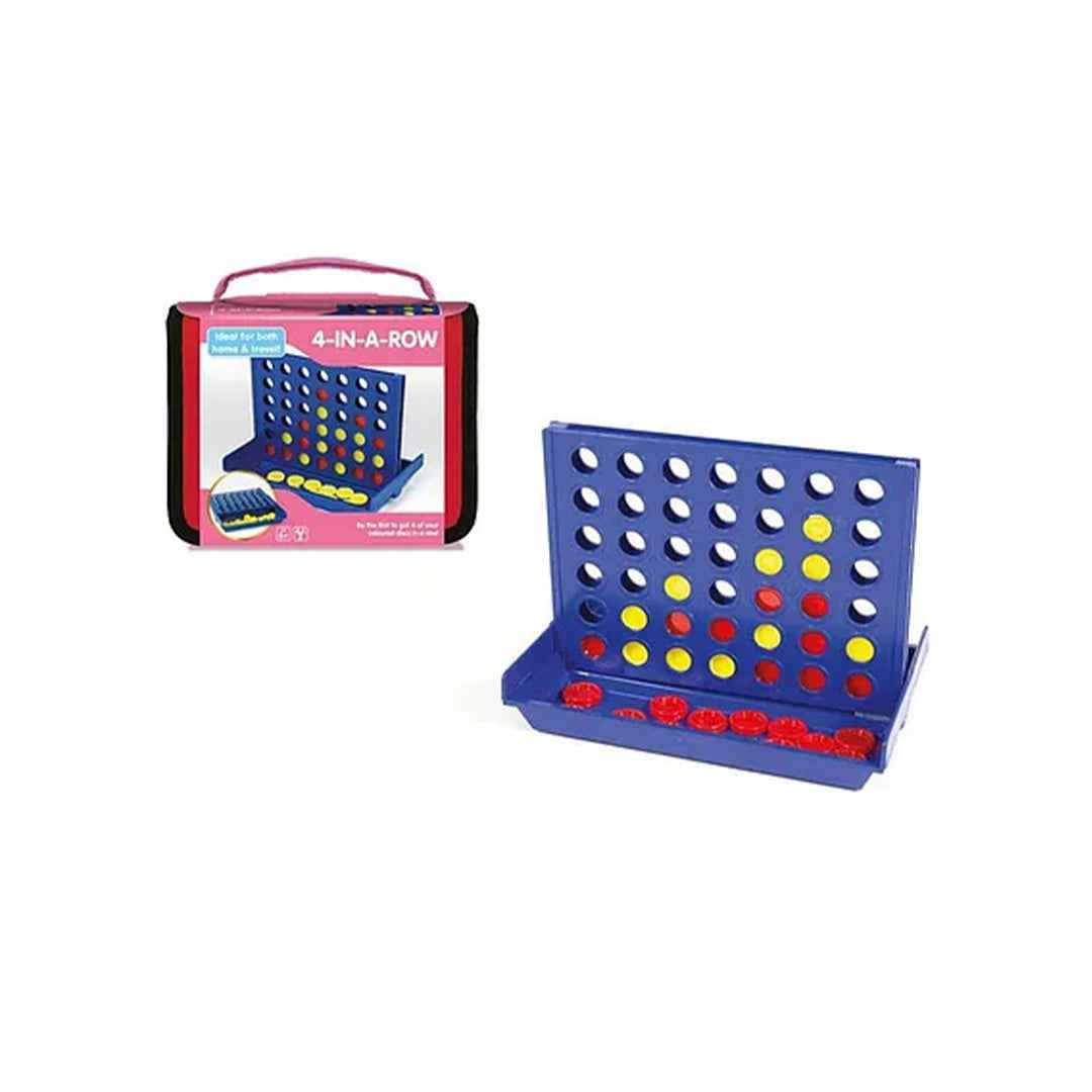 Ambassador Travel 4-in-a-Row Game | Portable Strategy Board Game