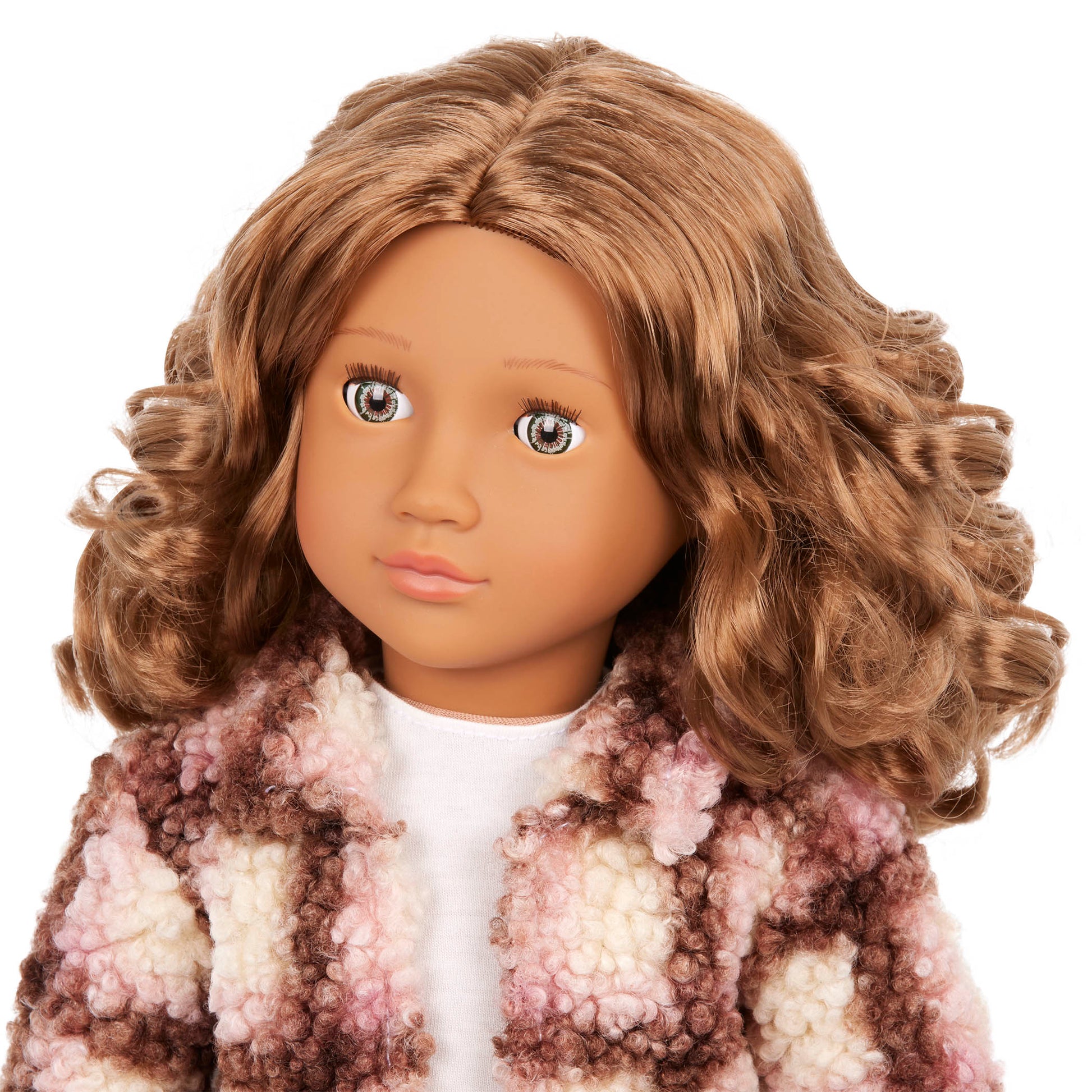 Our Generation Ana Fashion Doll - 18-inch Doll with Plaid Shacket and Skirt